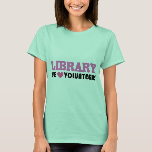 Library Volunteer T-shirt (Voorkant)
