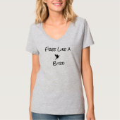Libre comme un T-shirt d'oiseaux (Devant)