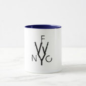 Libre écrivez la tasse de monogramme ! (Centre)