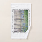"Libre ensemble de serviette à BE/Peace" (Serviette à main)