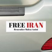 LIBRE IRAN RAPPELEZ-VOUS Sticker Mahsa Amini (En voiture)