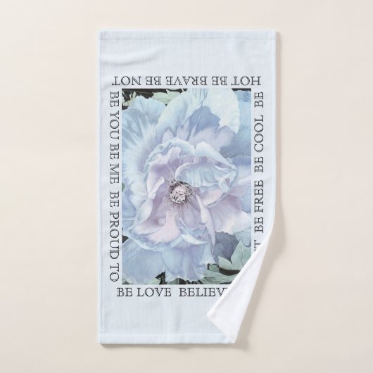 "Libre pour ÊTRE" serviette réglée (Serviette à main)