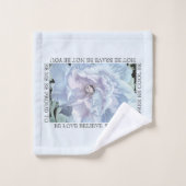 "Libre pour ÊTRE" serviette réglée (Gant de toilette)