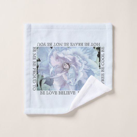 "Libre pour ÊTRE" serviette réglée (Gant de toilette)
