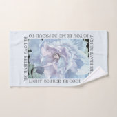 "Libre pour ÊTRE" serviette réglée (Serviette à main)