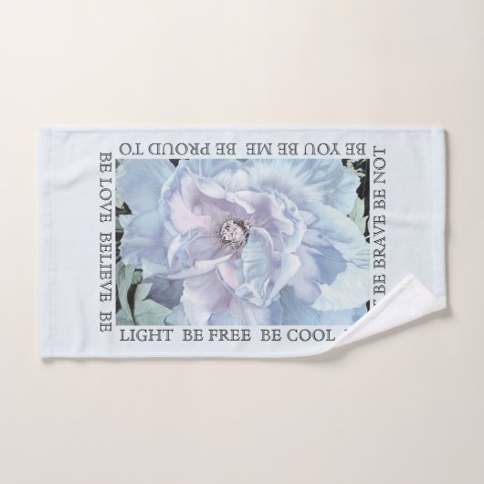 "Libre pour ÊTRE" serviette réglée (Serviette à main)