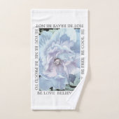 "Libre pour ÊTRE" serviette réglée (Serviette à main)