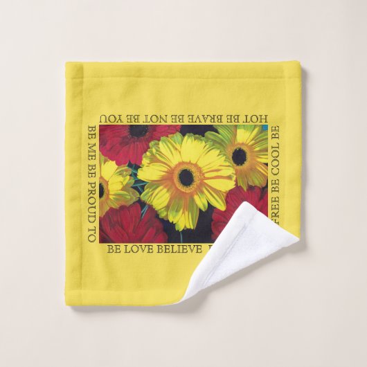 "Libre pour ÊTRE" serviette réglée (Gant de toilette)