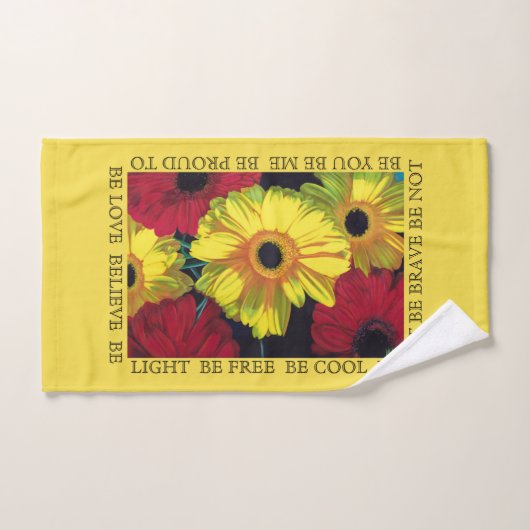 "Libre pour ÊTRE" serviette réglée (Serviette à main)