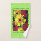 "Libre pour ÊTRE" serviette réglée (Serviette à main)