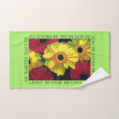 "Libre pour ÊTRE" serviette réglée (Serviette à main)