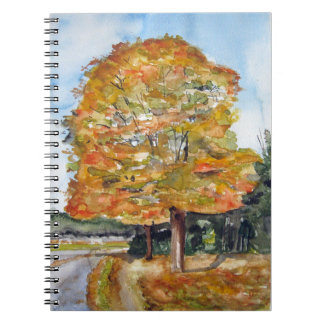 Libreta con Fælledparken en acuarela Notitieboek