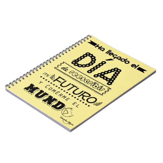 Libreta reescribir mi futuro personalizable notitieboek (Linkerzijde)