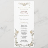 Libreto de Misa Católica Elegante Programa de Boda Programma (Voorkant)