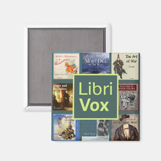 LibriVox Fridge Magnet (Recto/Verso)