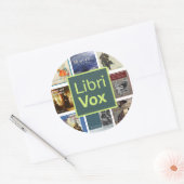 LibriVox stickerblad Ronde Sticker (Envelop)