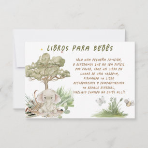 Libros para Bebés Baby shower Kaart