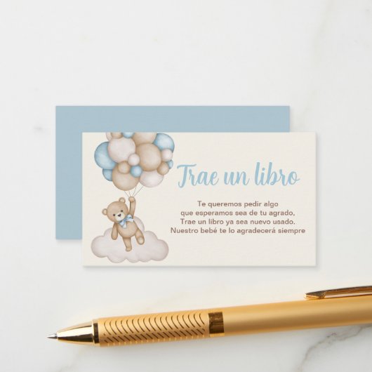 Libros para el bebé informatiekaartje (Voorkant / Achterkant in situ)