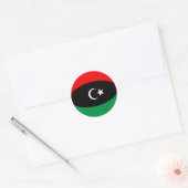 Libya Fisheye Flag Sticker (Envelop)