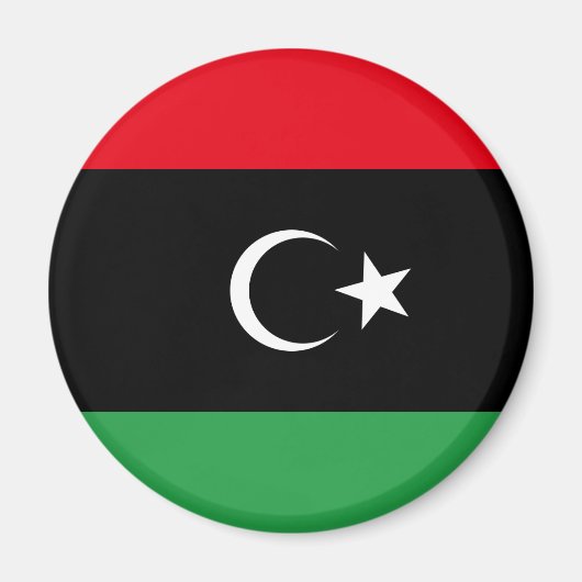 Libya Flag Magnet Magneet (Voorkant)