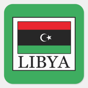 Libya Vierkante Sticker