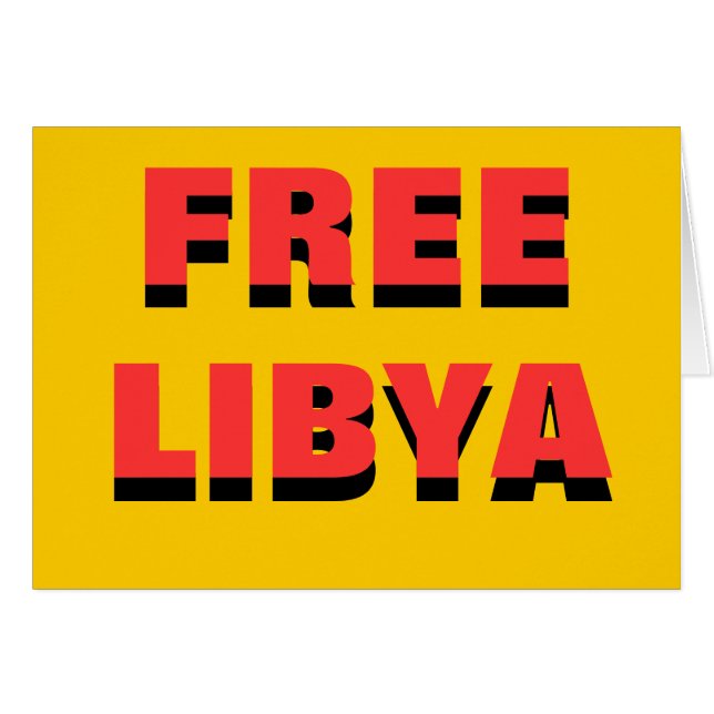 LIBYE LIBRE (Devant horizontal)