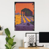 Libye Vintage voyage Poster et Imprimés rétros (Bureau à domicile)
