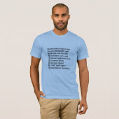 Licence avec Blue Collar Values T-shirt (Devant entier)