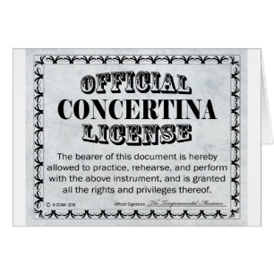 Licence Concertina