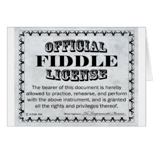 Licence Fiddle
