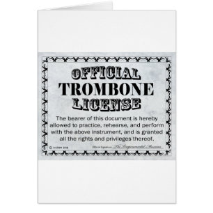 Licence Trombone