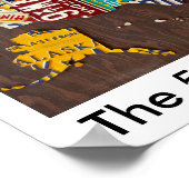 License Plate Map wall poster (Hoek)