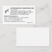 Licensed Handyman Visitekaartje (Voorkant / Achterkant)