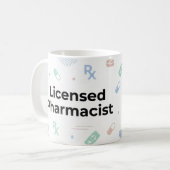 Licensed Pharmacist Personalized Mug | Modern ID B Koffiemok (Voorkant links)