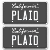 Licentie Bord Pset California Sticker (Voorkant)