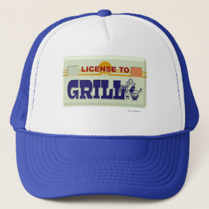 Licentie voor Grill Fun BBQ Style Slogan Design Trucker Pet