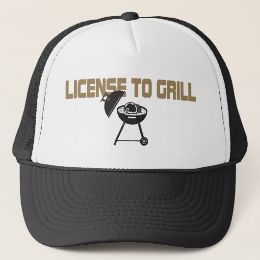 Licentie voor grill trucker pet (Voorkant)