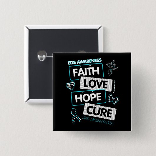 LicentieBorden...EDS-Button Vierkante Button 5,1 Cm (Voorkant /achterkant)