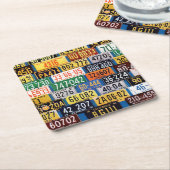 LicentieBorden van H. Wilson Smith Vierkante Kartonnen Onderzetter (Schuin)