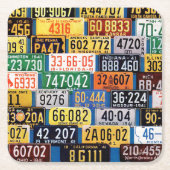 LicentieBorden van H. Wilson Smith Vierkante Kartonnen Onderzetter (Voorkant)