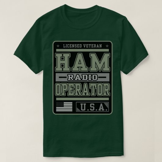 Licentiehouder: American Ham Radio Operator T-shirt (Design voorkant)