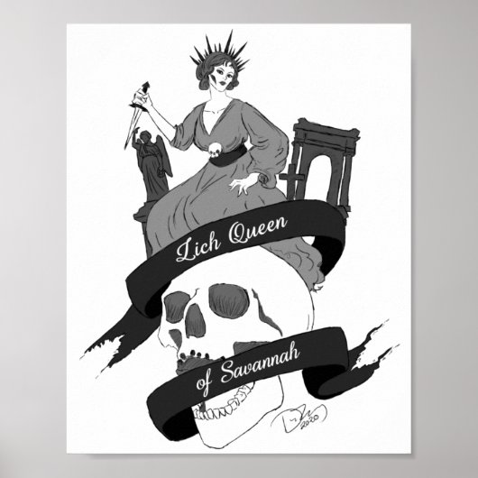 Lich Queen of Savannah Print (Voorkant)