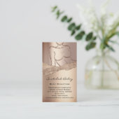 Lichaam die Logo QR Code Roos Glitter Wax SPA bere Visitekaartje (Staand voorkant)