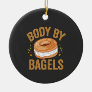 Lichaam door Bagels Grappige Joodse Chanoeka Donut Keramisch Ornament