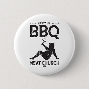 Lichaam door BBQ Meat Church BBQ - BBQ enthousiasm Ronde Button 5,7 Cm