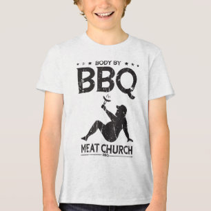Lichaam door BBQ Meat Church BBQ - BBQ enthousiasm Tri-Blend Shirt