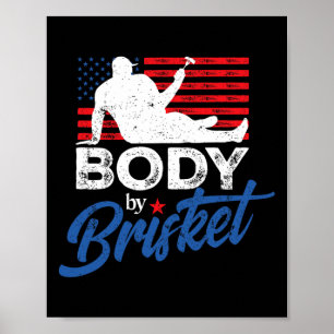 Lichaam door Brisket BBQ Funny Bod Poster