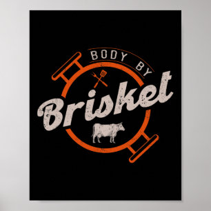 Lichaam door Brisket - Pitmaster BBQ Lover Smoker  Poster