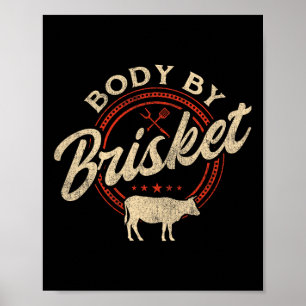Lichaam door Brisket - Pitmaster BBQ Lover Smoker Poster