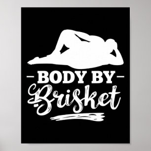Lichaam door Brisket Smoker Brisket Burgers Briske Poster